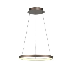 Paul Neuhaus Pendellamper|Pendellamper > LED-hængelampe Hoop, brun, Ø 57 cm, dæmpbar