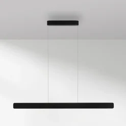 Paul Neuhaus Arbejdsrum/Kontor|Pendellamper > LED-hængelampe Q-Stretto, sort, 120 cm