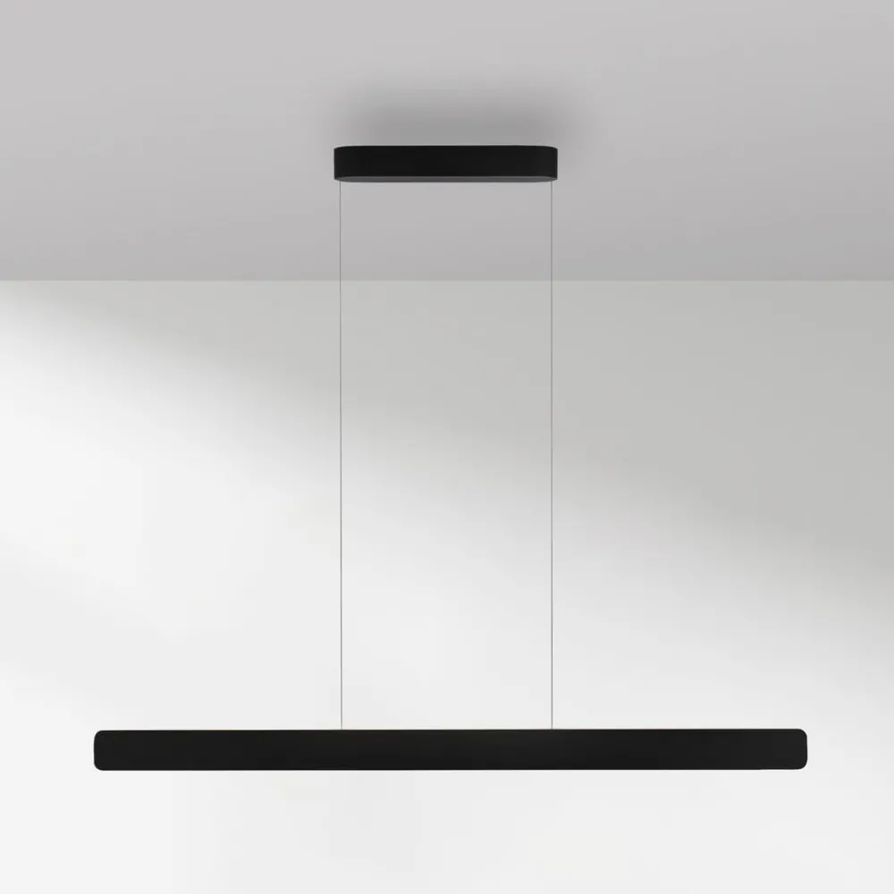 Paul Neuhaus Arbejdsrum/Kontor|Pendellamper > LED-hængelampe Q-Stretto, sort, 120 cm