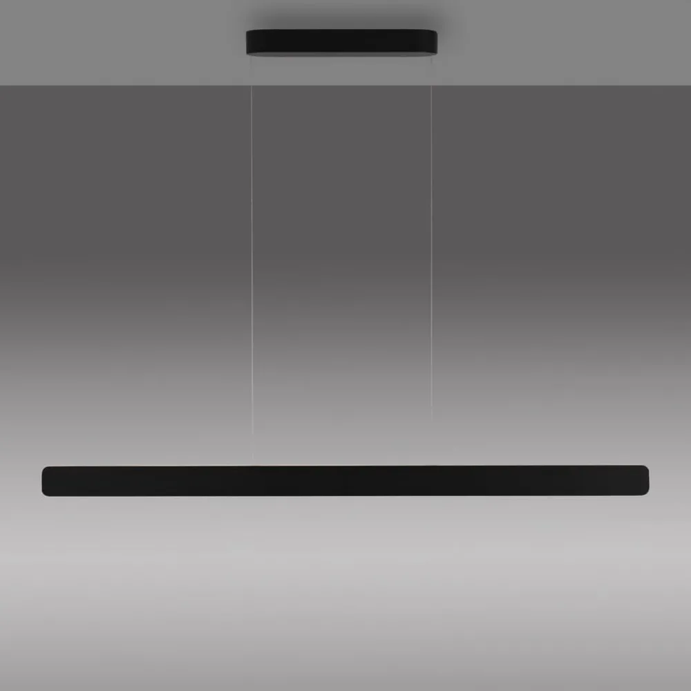 Paul Neuhaus Arbejdsrum/Kontor|Pendellamper > LED-hængelampe Q-Stretto, sort, 120 cm