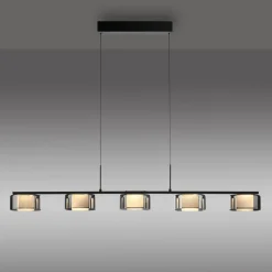 Paul Neuhaus Pendellamper|Pendellamper > LED-hængelampe Rika, 119 cm, glas, dæmpbar