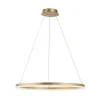 Pendellamper ^ Paul Neuhaus LED-hængelampe Titus, Ø 80 cm, messing, dæmpbar