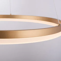 Paul Neuhaus Pendellamper > LED-hængelampe Titus, Ø 60 cm, messing, dæmpbar