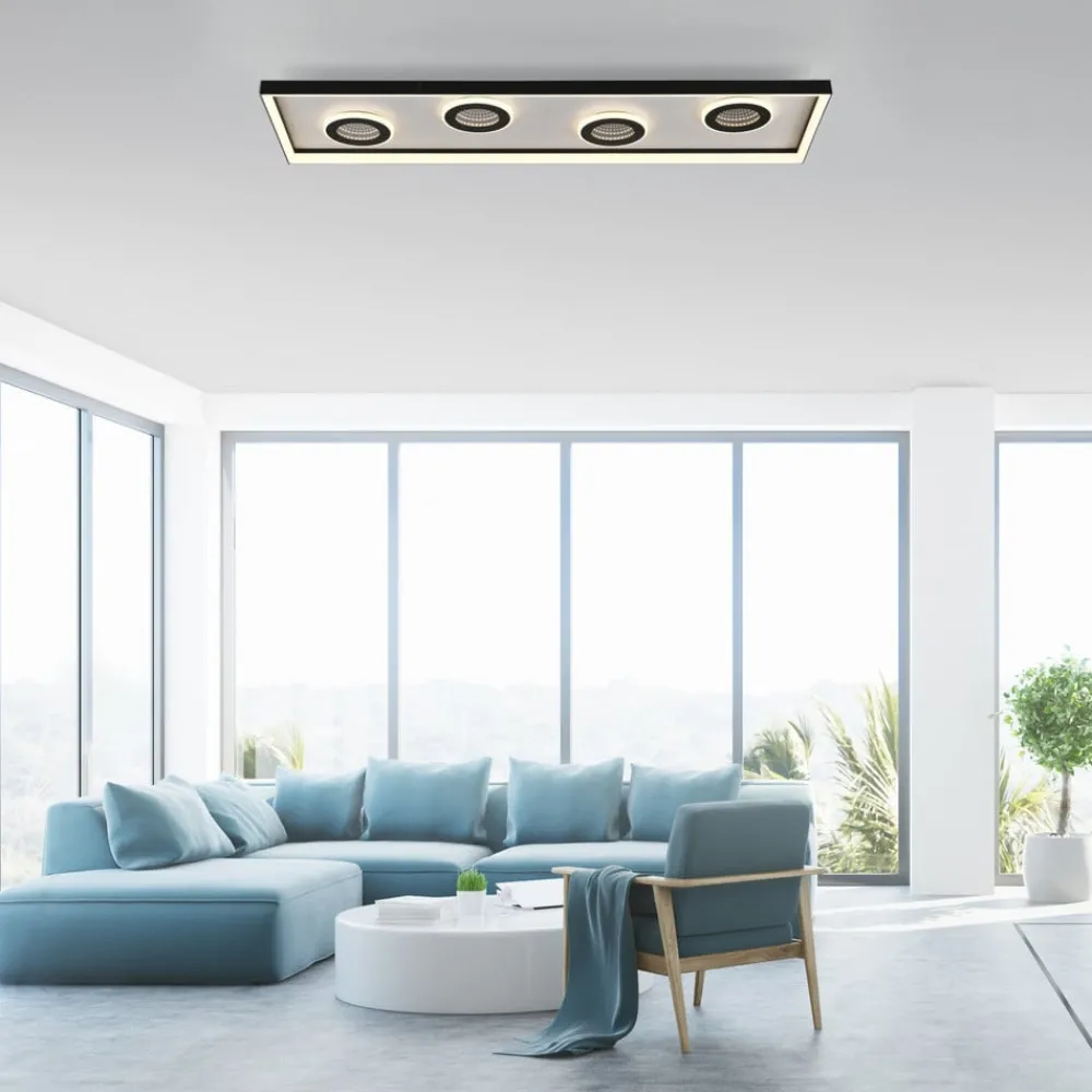 Paul Neuhaus Gang|Loftlamper > LED-loftlampe Dune, 100 cm, sort, CCT, dæmpbar.