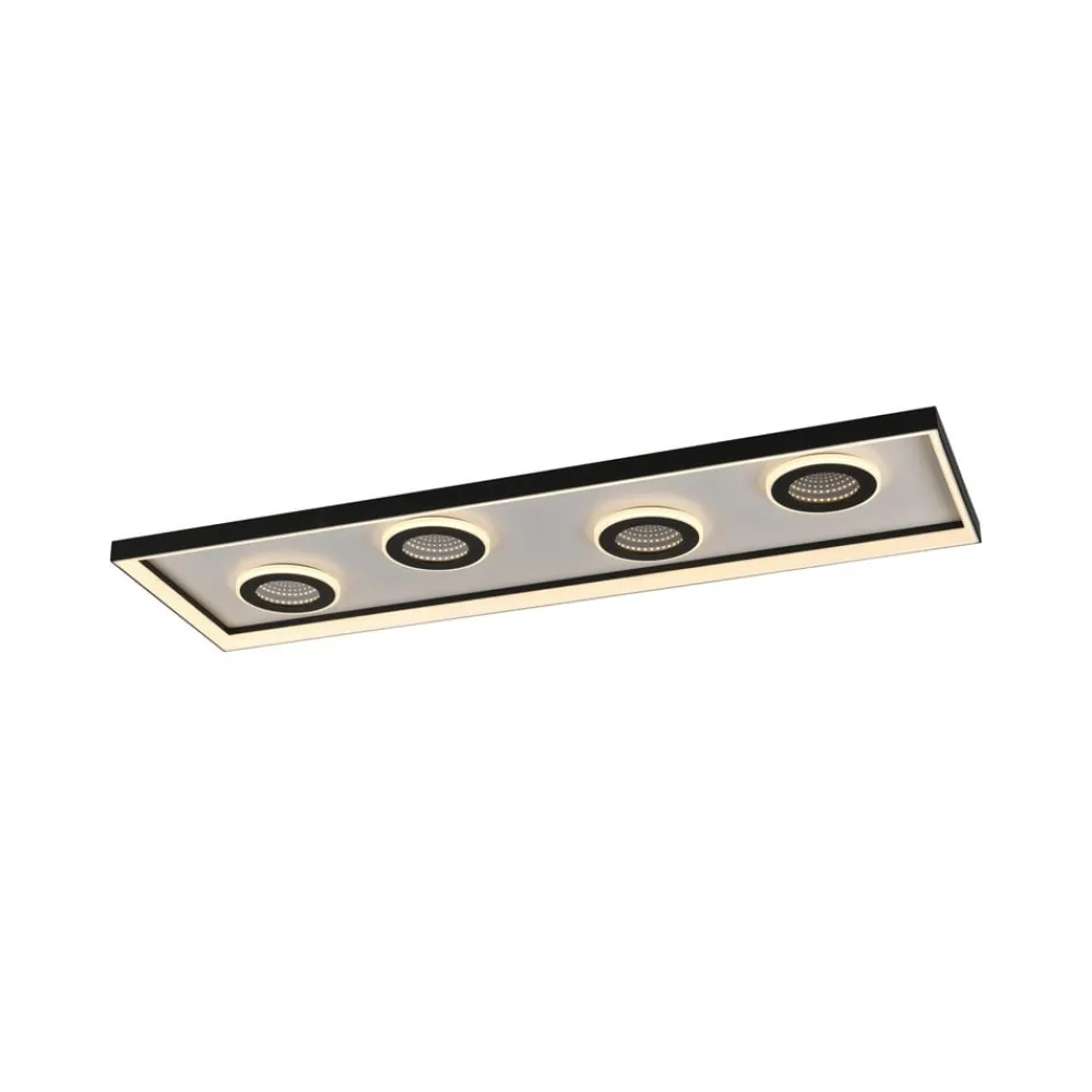 Paul Neuhaus Gang|Loftlamper > LED-loftlampe Dune, 100 cm, sort, CCT, dæmpbar.