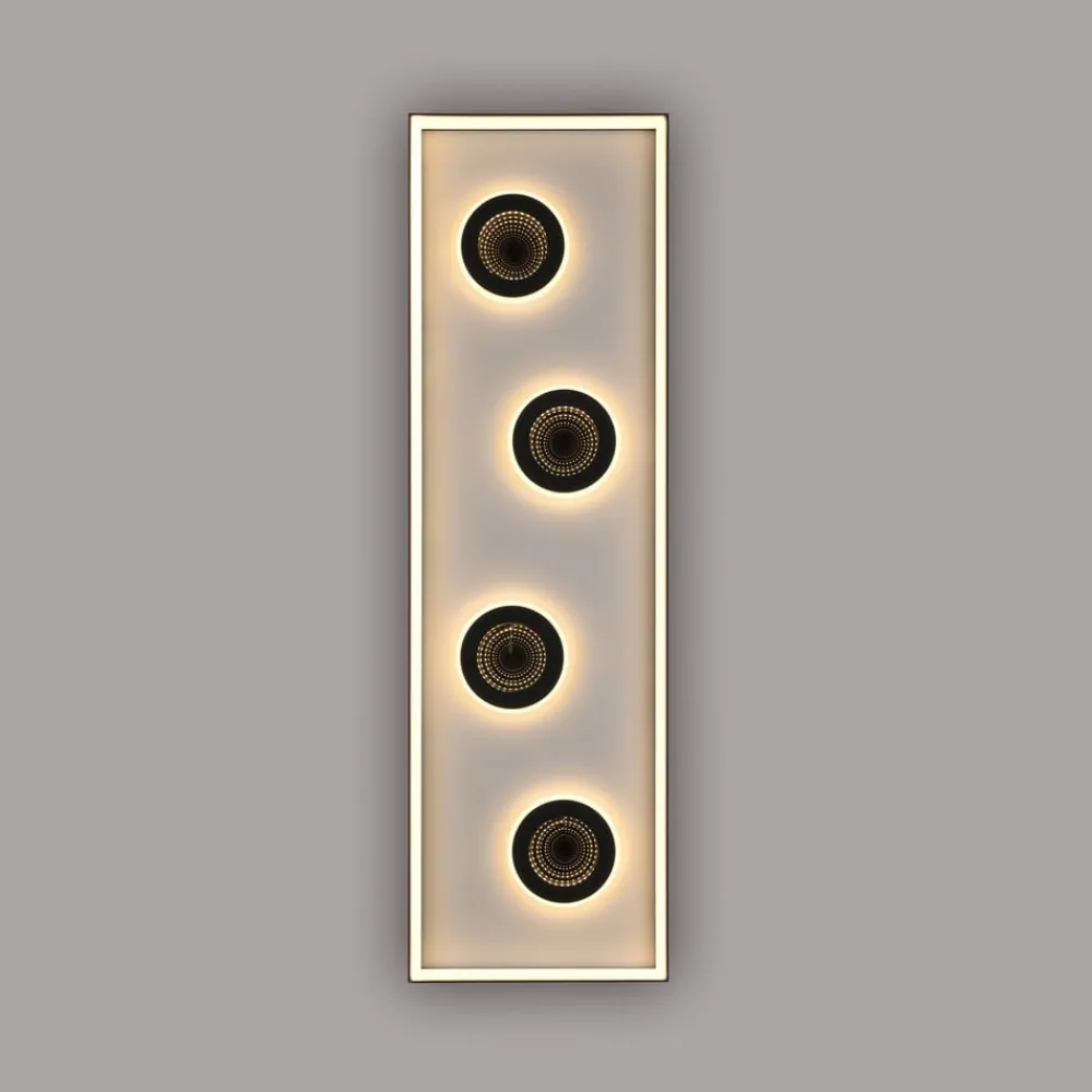 Paul Neuhaus Gang|Loftlamper > LED-loftlampe Dune, 100 cm, sort, CCT, dæmpbar.