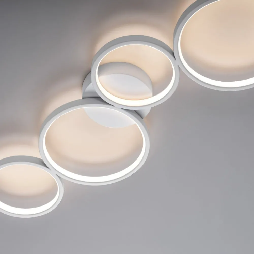 Paul Neuhaus Loftlamper|Loftlamper > LED-loftlampe Kiringe, hvid, metal, dæmpbar