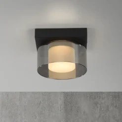 Paul Neuhaus Loftlamper > LED-loftlampe Rika, Ø 15 cm, glas, dæmpbar