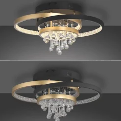 Paul Neuhaus Loftlamper|Loftlamper > LED-loftlampe Rotazo, glas, CCT, dæmpbar