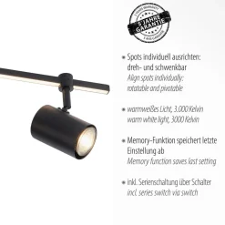 Paul Neuhaus Spotlights > LED-loftspot Barik, 120 cm, justerbar