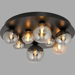 Gang|Loftlamper ^ Paul Neuhaus Loftlampe Popsicle, glas, Ø 48 cm, G9