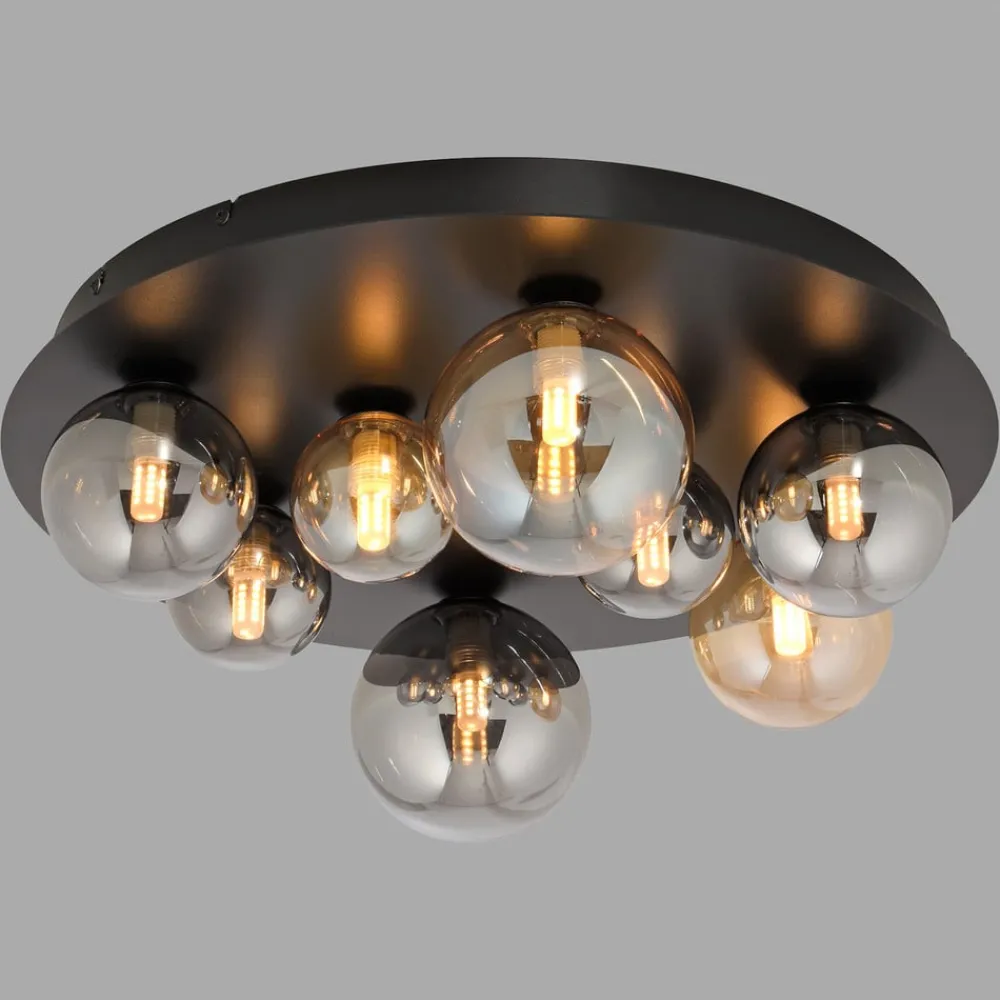 Gang|Loftlamper ^ Paul Neuhaus Loftlampe Popsicle, glas, Ø 48 cm, G9