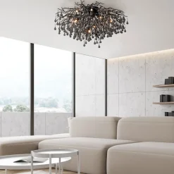 Paul Neuhaus Loftlamper > loftslampe Icicle, 14 lys, sort