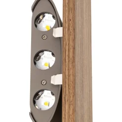 Gang|Væglamper ^ Paul Neuhaus Palma LED-væglampe i træ 32 cm