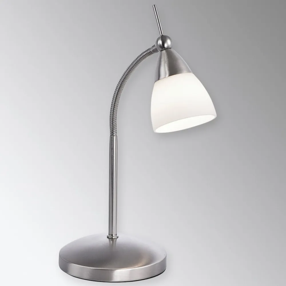 Gang|Bordlamper ^ Paul Neuhaus Pino bordlampe, grå, 45 cm, dæmpbar, G9