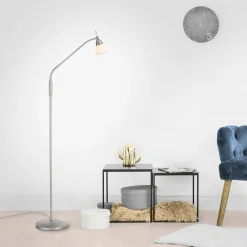 Paul Neuhaus Gulvlamper|Gulvlamper > Pino gulvlampe, sølv, 163 cm, dæmpbar, G9