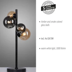 Paul Neuhaus Bordlamper > Popsicle bordlampe, glas, 48 cm høj, G9