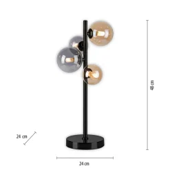Paul Neuhaus Bordlamper > Popsicle bordlampe, glas, 48 cm høj, G9