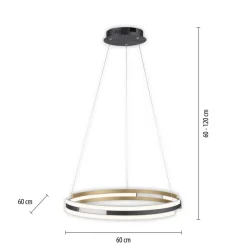 Q-Smart-Home Pendellamper > Paul Neuhaus Q-Beluga LED-hængelampe, messing
