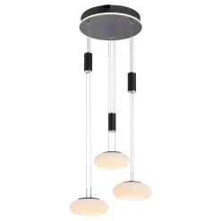 Pendellamper ^ Q-Smart-Home Paul Neuhaus Q-ETIENNE hængelampe rondel, sort
