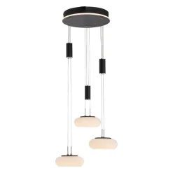 Pendellamper ^ Q-Smart-Home Paul Neuhaus Q-ETIENNE hængelampe rondel, sort