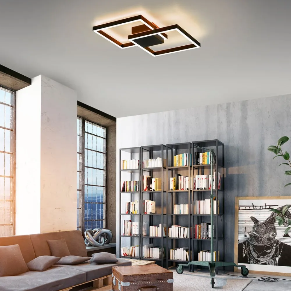 Q-Smart-Home Loftlamper|Loftlamper > Paul Neuhaus Q-MARKO LED-loftlampe, 2 lk, kantet