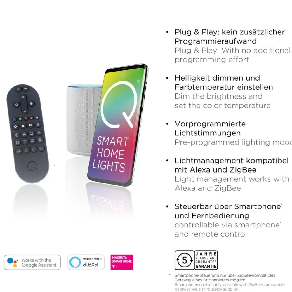 Q-Smart-Home Pendellamper|Pendellamper > Paul Neuhaus Q-Swing hængelampe, antracit/messing