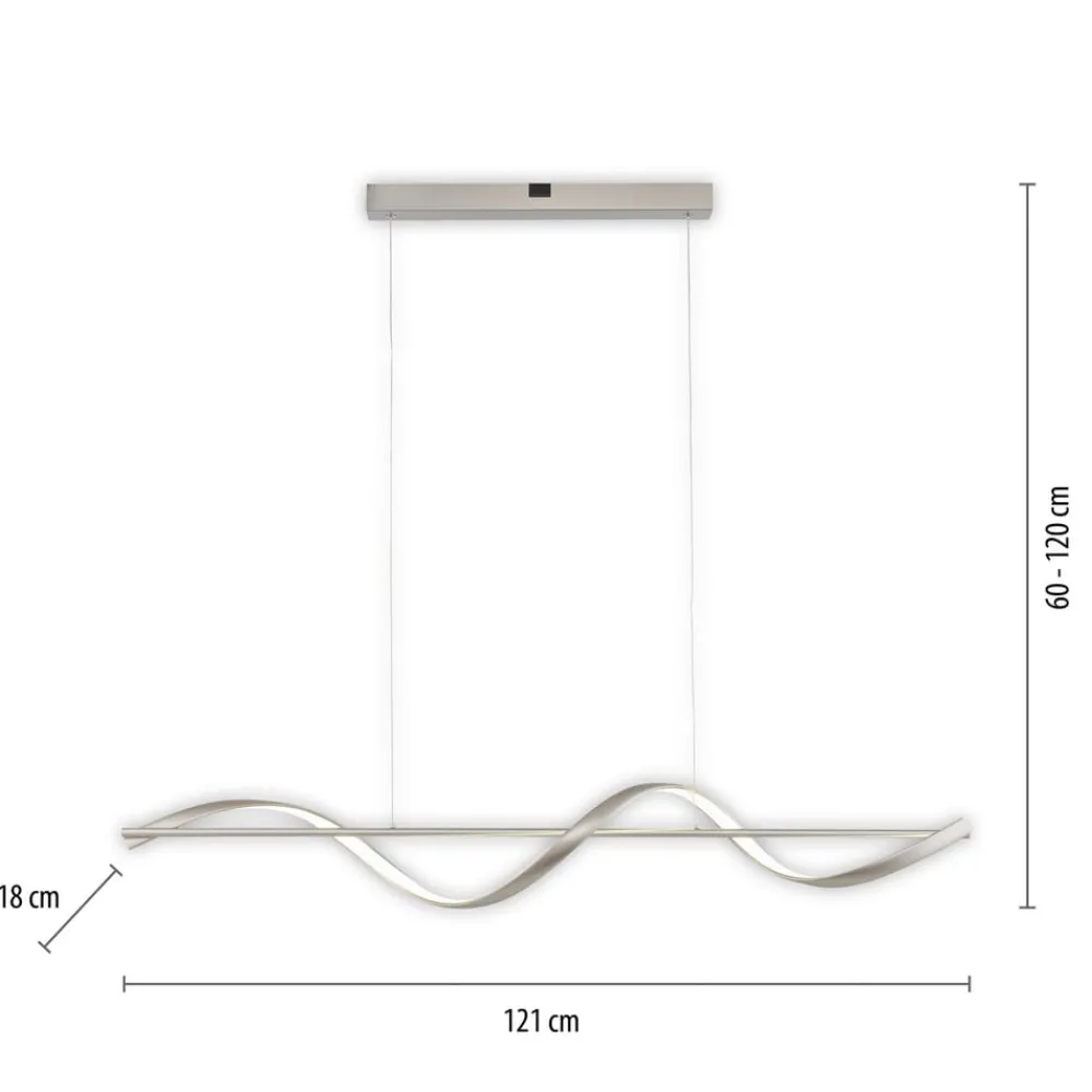 Q-Smart-Home Pendellamper > Paul Neuhaus Q-Swing LED-hængelampe, stål