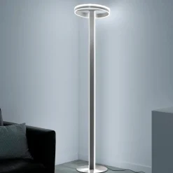 Gulvlamper|Gulvlamper ^ Q-Smart-Home Paul Neuhaus Q-Vito LED-gulvlampe, lige med ring