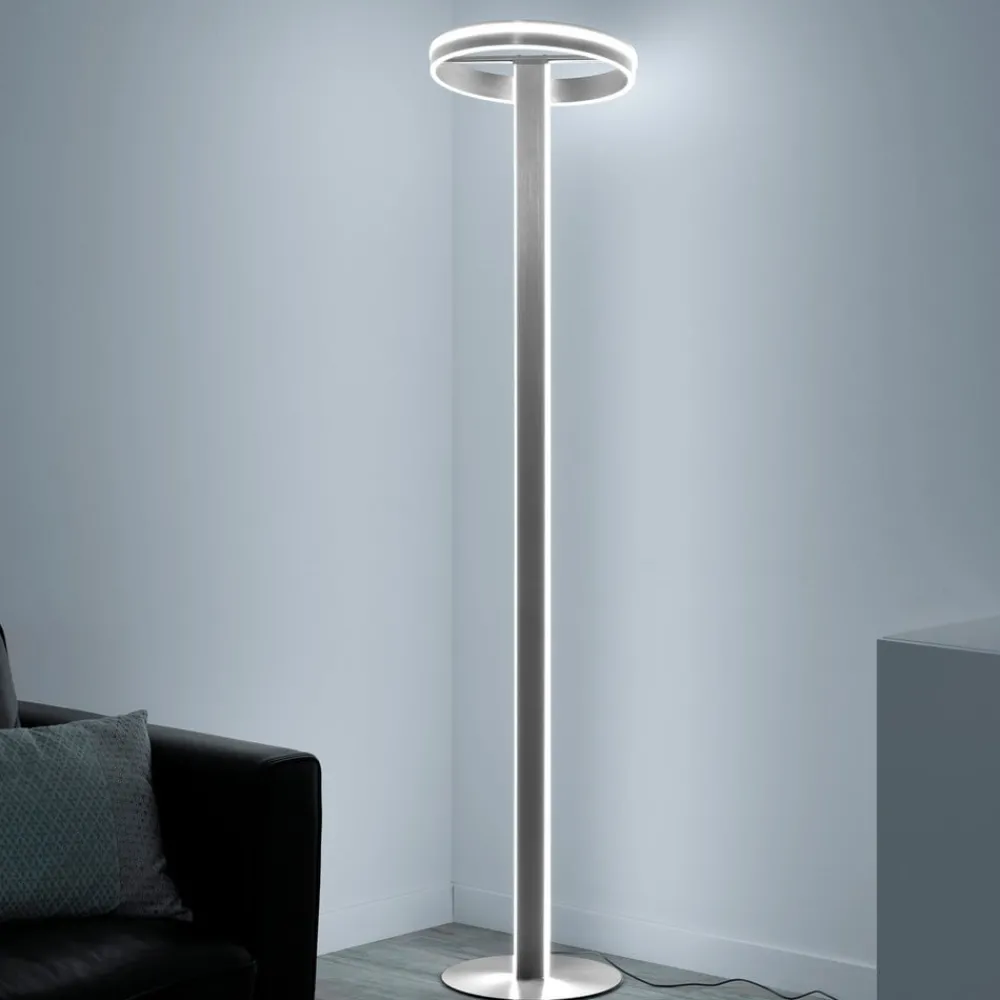 Gulvlamper|Gulvlamper ^ Q-Smart-Home Paul Neuhaus Q-Vito LED-gulvlampe, lige med ring