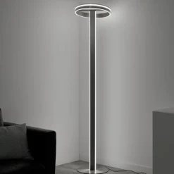 Gulvlamper|Gulvlamper ^ Q-Smart-Home Paul Neuhaus Q-Vito LED-gulvlampe, lige med ring