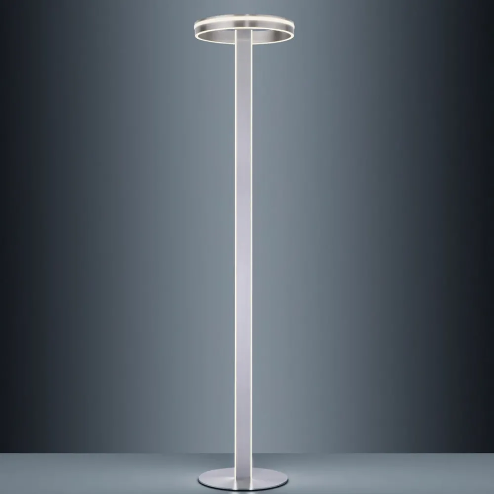 Gulvlamper|Gulvlamper ^ Q-Smart-Home Paul Neuhaus Q-Vito LED-gulvlampe, lige med ring