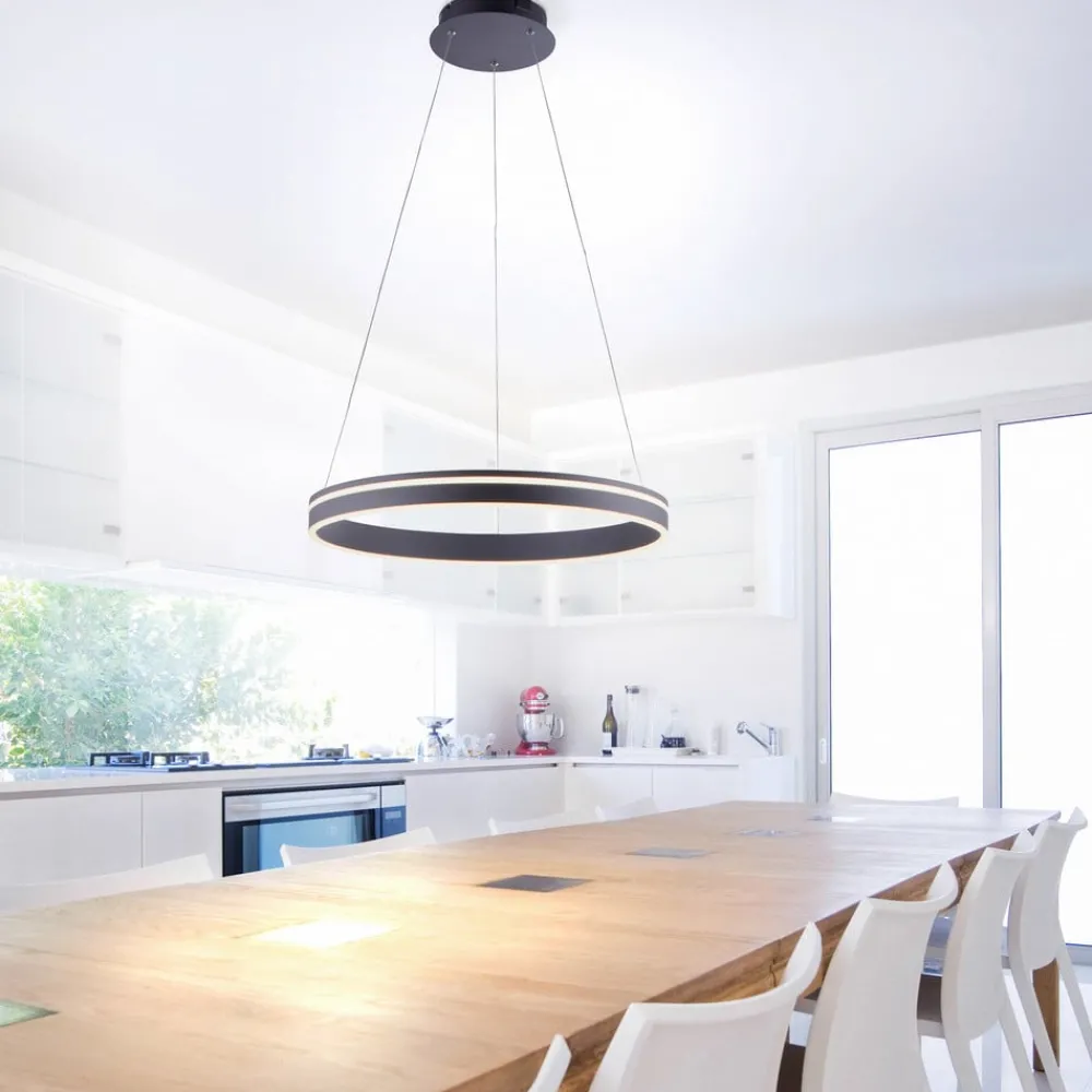 Q-Smart-Home Pendellamper > Paul Neuhaus Q-VITO LED-hengelampe 59 cm antracit