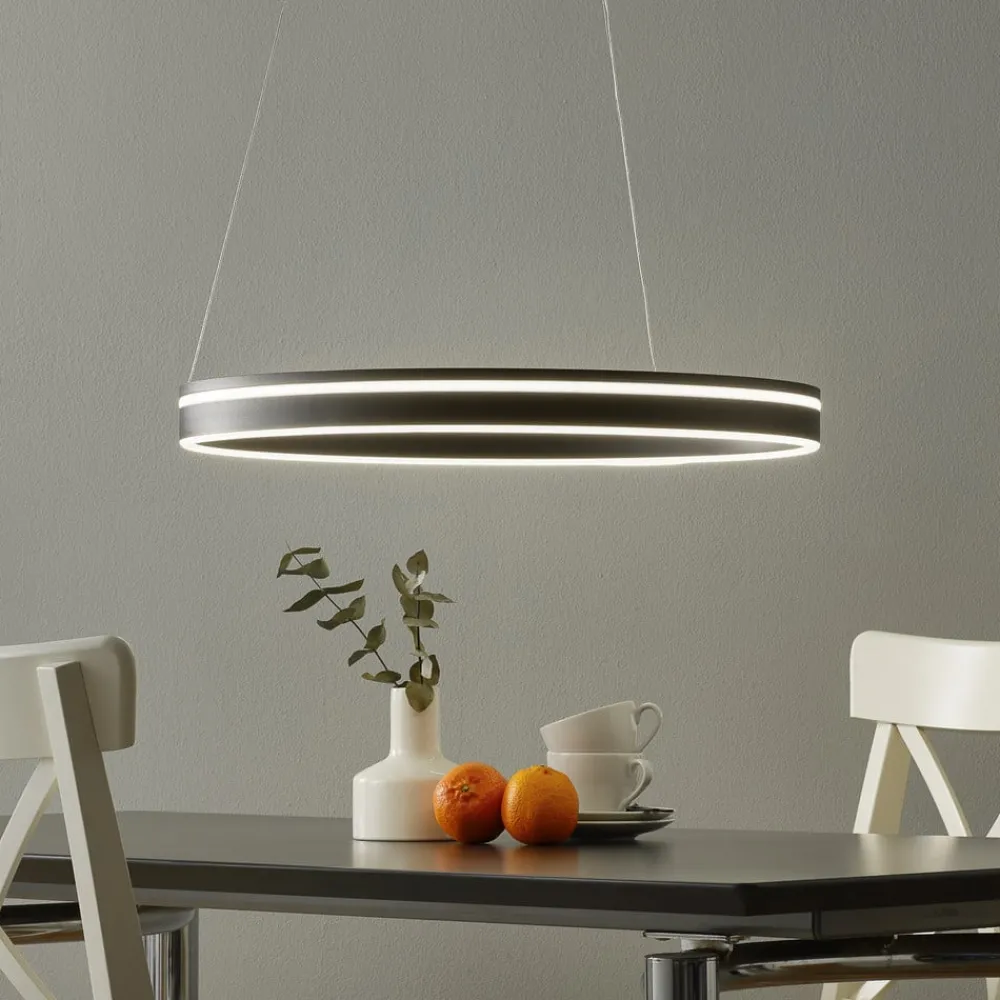 Q-Smart-Home Pendellamper > Paul Neuhaus Q-VITO LED-hengelampe 59 cm antracit