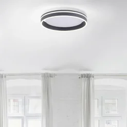 Q-Smart-Home Loftlamper > Paul Neuhaus Q-VITO LED-loftslampe 40 cm antracit