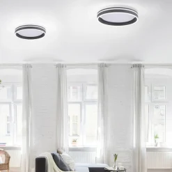 Q-Smart-Home Loftlamper > Paul Neuhaus Q-VITO LED-loftslampe 40 cm antracit