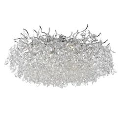 Paul Neuhaus Gang|Loftlamper > Ricicle loftslampe, krystalpendel, Ø 80 cm