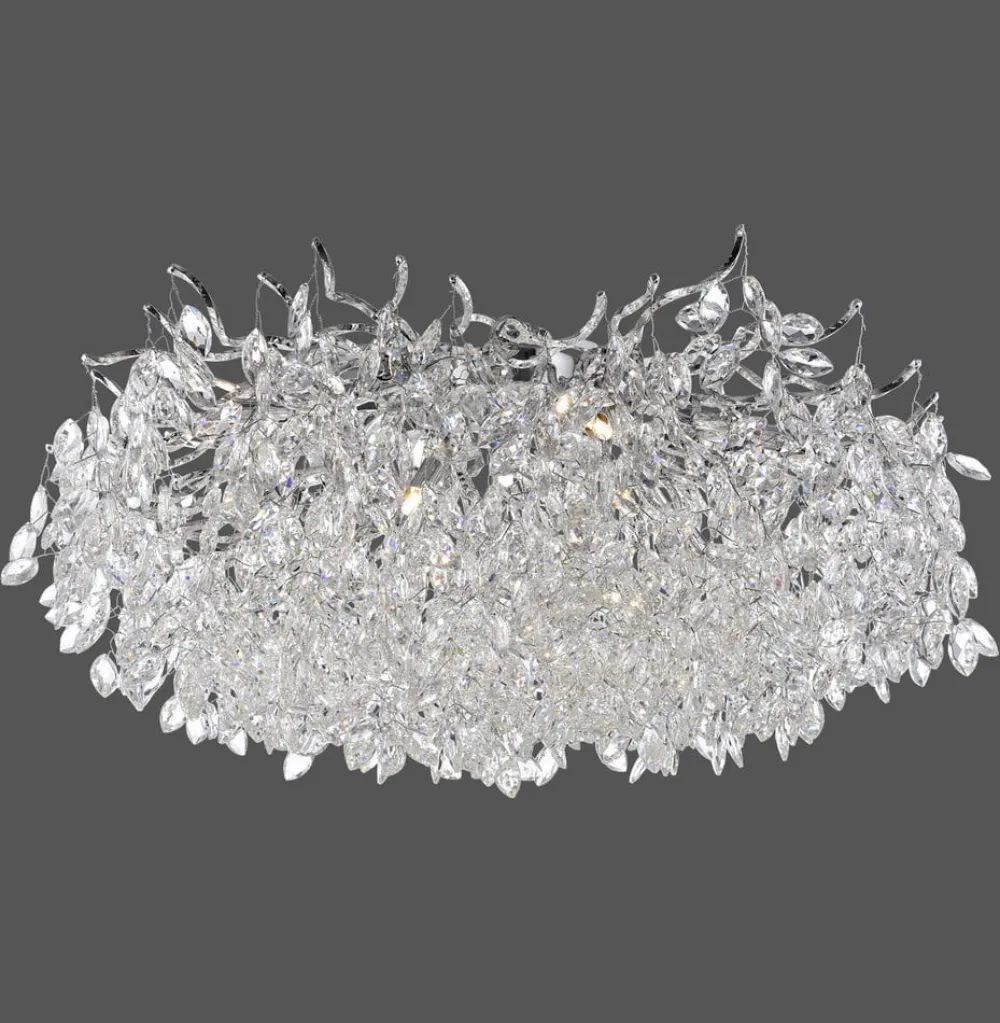 Paul Neuhaus Gang|Loftlamper > Ricicle loftslampe, krystalpendel, Ø 80 cm