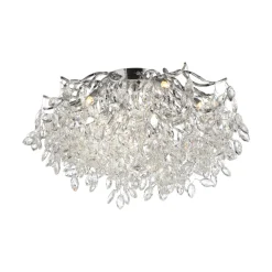 Paul Neuhaus Gang|Loftlamper > Ricicle loftslampe, krystalpendel, Ø 60 cm