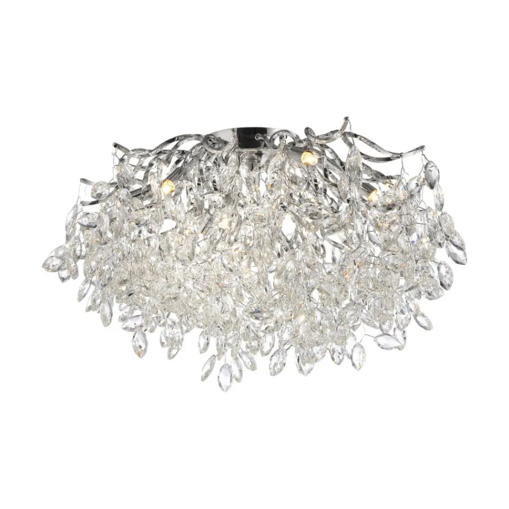 Paul Neuhaus Gang|Loftlamper > Ricicle loftslampe, krystalpendel, Ø 60 cm
