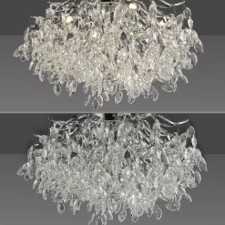 Paul Neuhaus Gang|Loftlamper > Ricicle loftslampe, krystalpendel, Ø 60 cm