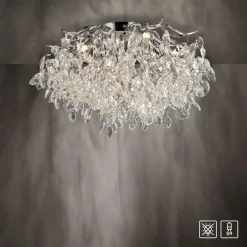 Paul Neuhaus Gang|Loftlamper > Ricicle loftslampe, krystalpendel, Ø 60 cm