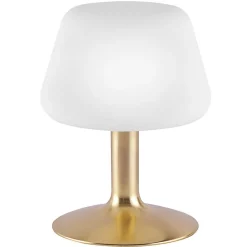 Bordlamper ^ Paul Neuhaus Till bordlampe, messingfarvet, glas, dæmpbar