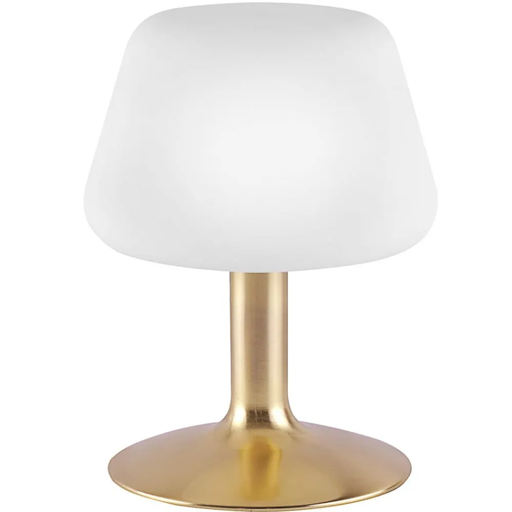 Bordlamper ^ Paul Neuhaus Till bordlampe, messingfarvet, glas, dæmpbar