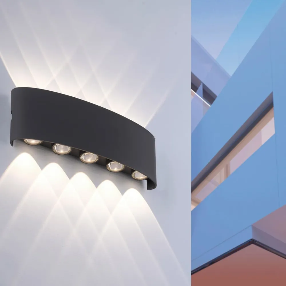 Paul Neuhaus Terrassebelysning > udendørs LED-væglampe Carlo, 27 cm, sort