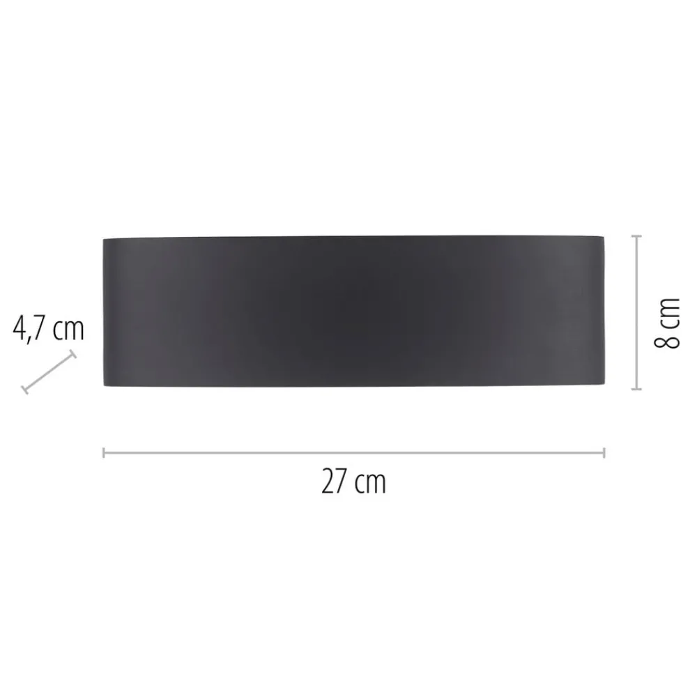 Paul Neuhaus Terrassebelysning > udendørs LED-væglampe Carlo, 27 cm, sort