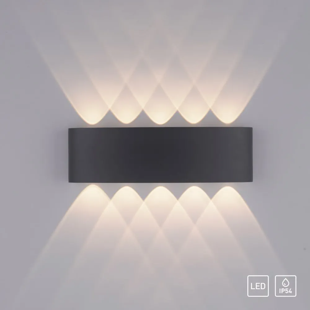 Paul Neuhaus Terrassebelysning > udendørs LED-væglampe Carlo, 27 cm, sort