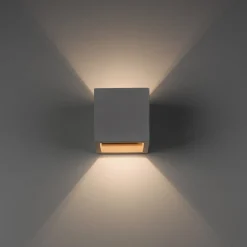 Paul Neuhaus Væglamper > væglampe Eton, beton, 12 cm x 12 cm, op/ned
