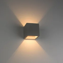 Paul Neuhaus Væglamper > væglampe Eton, beton, 12 cm x 12 cm, op/ned