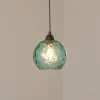 Opviq Pendellamper > Pendellampe Benek, blå, glas, Ø 20 cm, E27